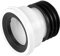 Merriway BH04133 Easy-Fit Standard WC Pan Connector Straight Outlet, 100 mm (4 inch) - White