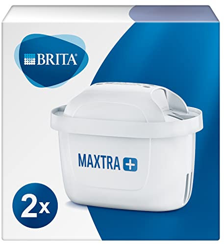 BRITA Filters for Maxtra+ Water Filter Jug, Plastic/Carbon/Resin 2 Filtri Bianco