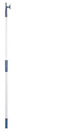 118-196cm Bootshaken grau Teleskop Alu Ø 30mm schwimmfähig