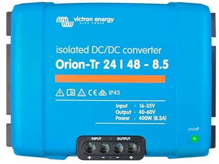 Victron Energy Orion-Tr IP43 24/48-Volt 8.5 amp 400-Watt DC-DC Converter, Isolated