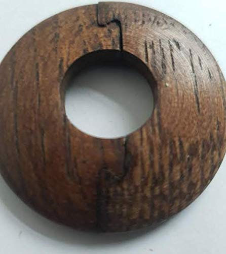 Radiator Pipe Covers 2 Pack Solid Unfinished Wood Amtico Karndean Kahrs (Walnut)