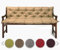 sunnypillow Bankauflage Stuhlkissen Bankkissen 170 x 50 x 50 cm Sitzkissen und Rückenkissen für Hollywoodschaukel Polsterauflage Auflage für Gartenbank viele Farben und Größen zur Auswahl Sandfarben