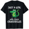 Damen Just A Girl Who Loves Crocodiles Kleidung Krokodil T-Shirt