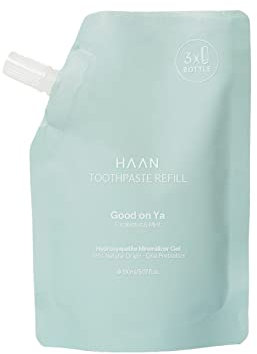 HAAN – Good On Ya beruhigende Zahnpasta – 96% natürliche Inhaltsstoffe – fluoridfrei, veganes Produkt, tierversuchsfrei, 150 ml Nachfüllung