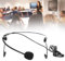 01 02 015 Portable Unidirectional Headworn Microphone, Wireless Small Earhook Microphone, Headset Microphone with Wind Protection for Teaching Speech