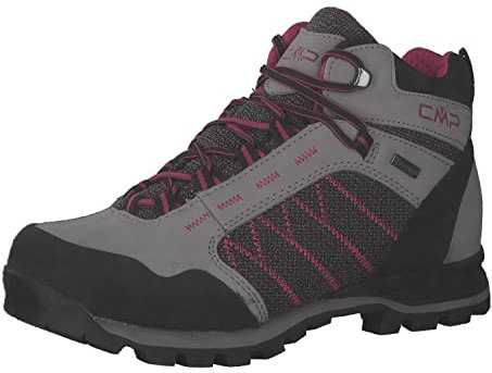 CMP Women's THIAMAT MID 2.0 WMN Trekking Shoe WP, Grey-Geranium, 3 UK