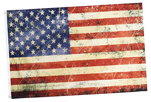 1 Pc Bannière Drapeau Américain Drapeaux Américains En Tissu Drapeau National Drapeau Du 4 Juillet Drapeaux Américains Pour L'extérieur Bannière Des États-unis Photo Père Fondateur