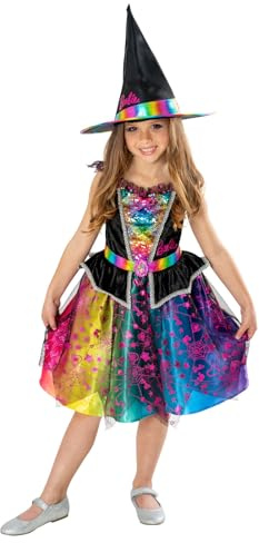 Rubie's Official Barbie Witch Girls Costume, Kids Halloween Fancy Dress