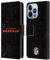 Head Case Designs Licenciado Oficialmente NFL Desenfoque Logotipo de Cincinnati Bengals Carcasa de Cuero Tipo Libro Compatible con Apple iPhone 13 Pro