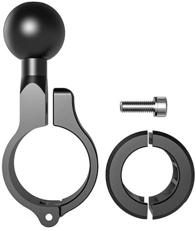 Fahrrad Lenker,Motorrad Navi Halterung,Elastische Halterung Motorrad,1 Kugelhalterung Adapter, Kugelsockel passt auf Lenkerdurchmesser 2,2-2,5-3,2 cm oder Rückspiegelstangen Electric Motorcycle