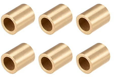 QUARKZMAN 8x12x15mm Lager Hülse x6Stk Selbstschmierende Zinn Bronze Buchsen | Lagerhülse für Elektrogeräte und Hausgeräte