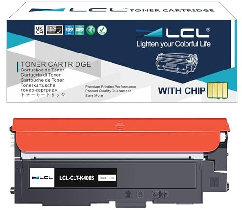 LCL kompatible Tonerkartusche CLT-P406C CLT-K406S CLT-406S CLP360 (1Schwarz) Kompatibel für Samsung CLX 3305 3300 CLP-365 CLP-360 SL-C460W SL-C460 SL-C410 SL-C410W. Samsung CLX 3305W 3305FN 3305FW