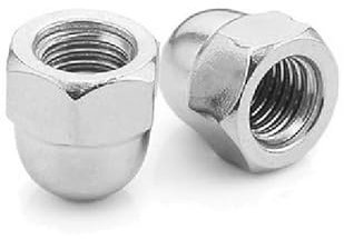 Hutmuttern M4 verzinkt Stahl - DIN 1587 - Hutmutter hohe form - Metrisch Gewinde (Gewinde: M4; Menge: 50 St.)