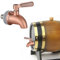 Zoegneer Robinet à vin doré, robinet à vin durable en acier inoxydable 304 sans fuite pour vin et jus (or rose brossé (16 mm)