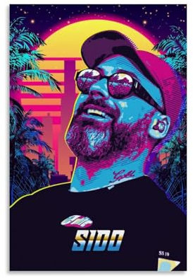 Sido Poster, Wandkunst, Poster, Geschenk für Freunde, Schlafzimmer, Wohnzimmer, Dekor, modernes ästhetisches Poster, dekorative Malerei, Leinwand, Wandposter und Kunstdruck, moderne