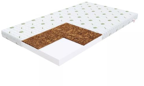 Matratze 70x160 Kinder H2-H3 Kokosnuss - Gattino - Schaumstoff Matratzen 8cm Dicke für Kinderbett - Kindermatratze 70x160 - Schaumstoffmatratze T25 mit Kokosschicht - Bett Matratze