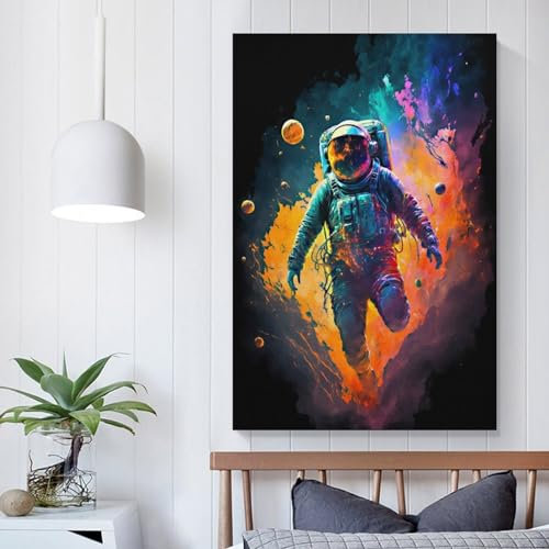 Lost in Space Vintage-Wanddekoration, Poster, Haus, Ölgemälde, Boho, rustikal, Wandposter für Schlafzimmer, Wohnzimmer, Dekoration, 20 x 30 cm