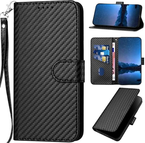 Rfvzubemok Compatible with Sony Xperia XZ1 4G Phone Cover,PU Leather With Card Slots,Compatible with Sony Xperia XZ1 4G Magnetic Closure Kickstand Flip Wallet Phone Case Black