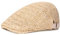 Béret de paille Newsboy pour homme et femme – Chapeau de plage d'été en maille lierre casquette plate unie unie réglable chapeau de paille de conduite, kaki, Taille unique