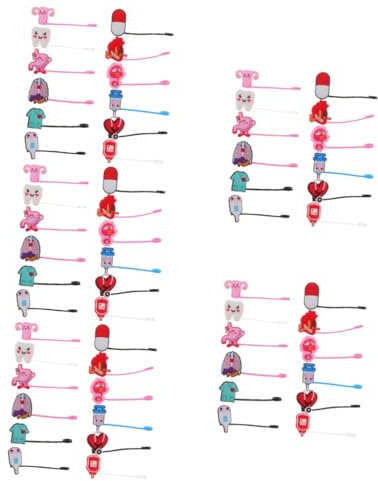 PRETYZOOM Lot De 5 Embouts De Paille en Silicone Souple De Qualité Alimentaire 12 Pièces X 5