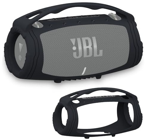XEGIMOR Silicone Case for JBL Xtreme 3 Portable Bluetooth Speaker, Black Case for Xtreme 3