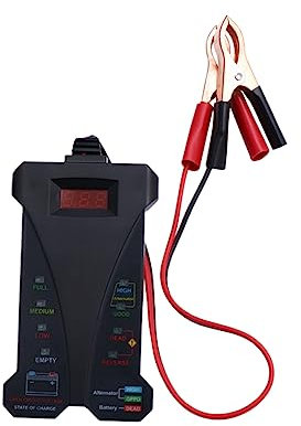 Uonlytech Digital Car Battery Tester Voltmeter Auto Electrical Voltage Checker for Car Battery Tool