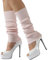 Nanxson Damen Kurz Beinstulpen Gestrickt Stulpen Winter Beinwärmer Legwärmer für Tanz Ballett Yoga 80er Jahre Kostüm Zubehör (A-Pink)