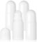 JJUNW 4 Stück Nachfüllbare Roll on Flasche Leer, 50ml Deoroller Zum Befüllen Kunststoff Roll Flasche für Sonnencreme Kosmetische Deodorant Aromatherapie Ätherische Öle(Rund)