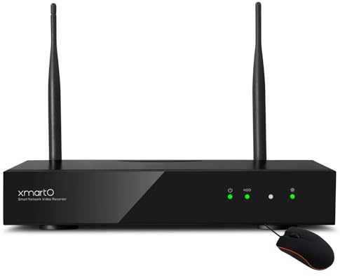 XMARTO 10CH 4K UHD H.265 NVR,Long Range Dual Band WiFi6 Recorder(WNP810-W6) | Works Only with XMARTO WiFi6 Cameras, Linux OS, Plug & Play, Easy Remote Access, Storage Saving Compression, No Monthly Fees