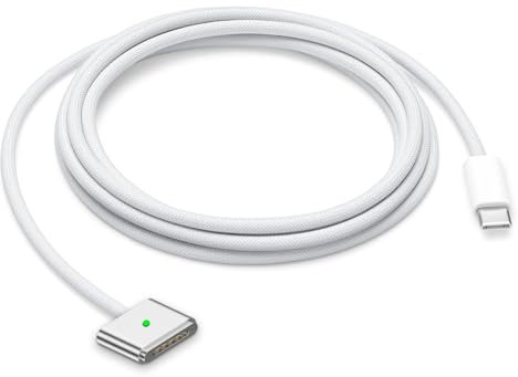 SURGKET USB-C to Magnetic 3 Cable, Compatible with Mac Book Pro/Air (2021 to 2025 M1,M2,M3 & 14-16 inch) - Nylon Braided 6.6 Ft