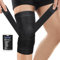 Lexniush Kniebandage für Damen Männer, Kompression Kniestütze mit Riemen für Knieschmerzen, Meniskusriss, Arthritis, ACL, Einstellbares Bandage Knie für Fussball, Laufen, Sport, Yoga(Schwarz, XL)