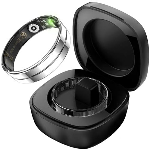 findtime Smart Ring Fitness Ring Tracker Schmal Smartringe für Herren Damen Android iOS Schrittzähler Herzfrequnz SpO2 Sleep Tracker Wasserdicht Fitnessring Activity Tracker Tik Tok Scrolling