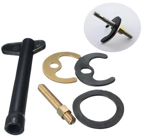 Wasserhahn Dichtung Dichtung Wasserhahn Wasserhahn Ersatzteile Waschbecken Küche Waschbeckenarmatur, Einloch-Montageset für Wasserhahn Befestigung Hufeisenbefestigungsplatte(Kupfer Einzelloch)