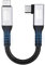 Cavo dati USB C corto,cavo USB C angolare 20cm,20Gbps/240W/5K@60Hz US B 3.2 Gen2x2,cavo video US B C@USB C 90gradi PD3.1 4K@144Hz per iPhone 16/Plus/Pro/Pro Max/iPhone 15/MacBook Pro/iPad Pro,PSSD