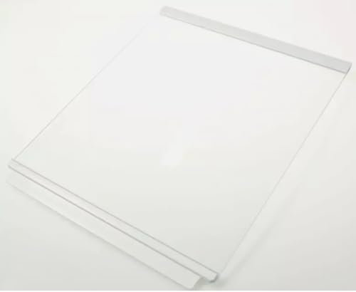 MyApplianceSpares Glass Shelf With Plastic Front & Rear White Trims for Logik Fridge Freezer