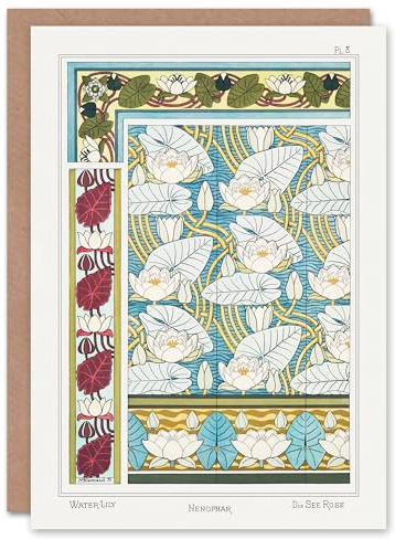 Artery8 Maurice Pillard Verneuil Art Card Water Lily Patterns