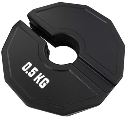 Buqpow Gym Micro-Plates Dumbbell Fractional Weight Plate Rubber Fractional Weight Plates Add-on Change Black 0.5kg