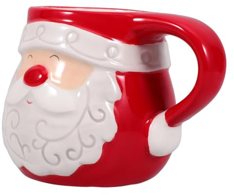 LAPYAPPE Mug Céramique Père Noël Vintage Tasse de Noël pour Boissons Chaudes Froides Tasse Décorative Céramique pour Maison