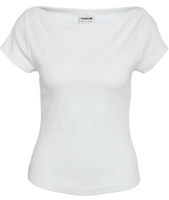 Noisy May Damen Nmmaya S/S Boatneck Top Noos