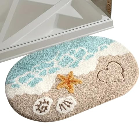 GkgWuxf Tapis de Douche,Tapis de Sol Absorbant pour Salle de Bain | 48x79 cm Absorbant pour Stabilité Protection Maison Sécurité Sécurité Personnes Âgées