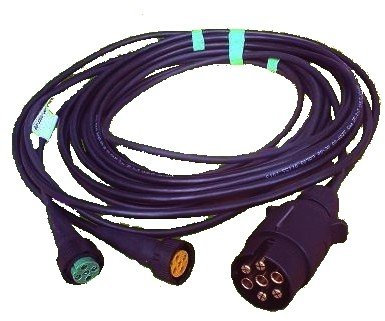 Aspöck Anhängerkabel 5m - 7-polig Stecker - Kabelbaum mit Bajonettverschluß