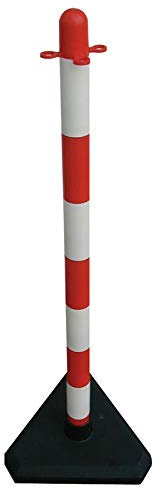 BAUER - Kettenständer aus Kunstoff in weiß/rot