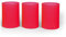 Windlicht rot im 3er Set aus Transparentpapier