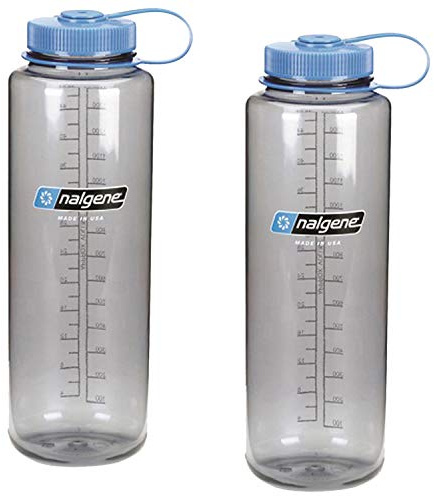 Nalgene Silo 48oz Tritan Wide Mouth Bottle - 2 Pack (Grey)