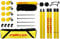 Funtec Beach Masters Set - transportable Beachvolleyball-Netzanlage mit leichtem Freizeitnetz