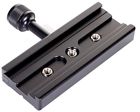 Quick Release Plate Compatible with Arca Swiss 120mm QR Clamp Adapter With 1/4 3/8 Screw Converter compatible for Tripod Ball Head