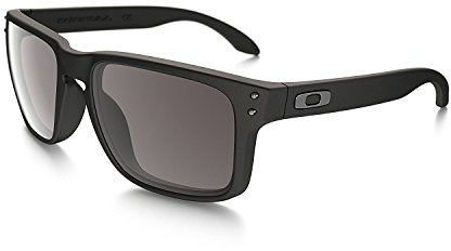 Oakley Holbrook Sunglasses 57MM Matte Black Frame/Warm Grey Lens