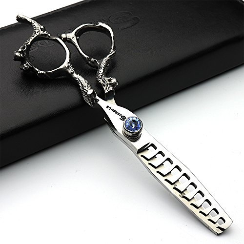 Japan 6 zoll haar professionelle stylist schere friseursalon studio professionelle modellierung werkzeuge schneiden schere + fisch knochen ausdünnung schere (Thinning Scissors)