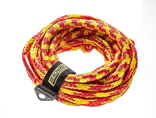 SEACHOICE Corde de remorquage élastique Unisexe 86738 pour 4 Personnes, résistance à la Traction de 1,9 kg, répond aux exigences WSIA/AWSA, 15,2 m de Long, matériel et Entretien, Non spécifié