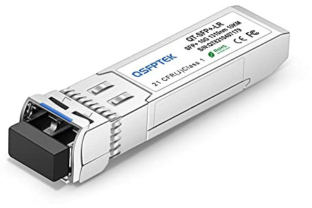 QSFPTEK 10G SFP+ Modul 10GBASE-LR 1310nm 10km DDM Single-Mode LC SFP+ Transceiver Kompatibel für Arista SFP-10G-LR